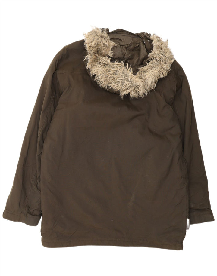 Ανδρικό μπουφάν Parka με κουκούλα Mountain Warehouse UK 38 Medium Brown Nylon