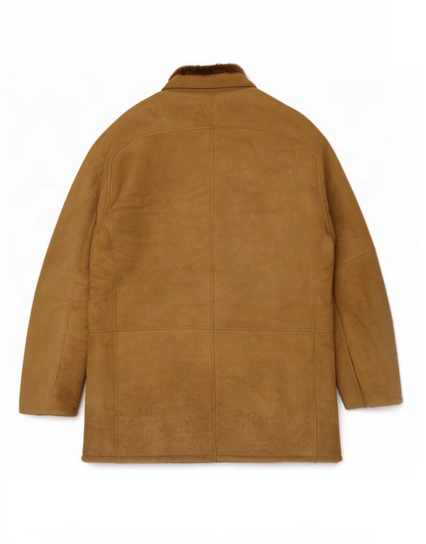 Vintage Ανδρικό Shearling Jacket IT 50 Large Brown