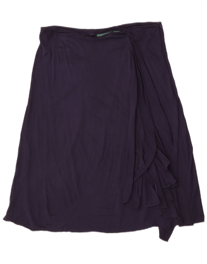 Ralph Lauren Γυναικεία φούστα A-Line μεγάλη W36 Navy Blue Rayon