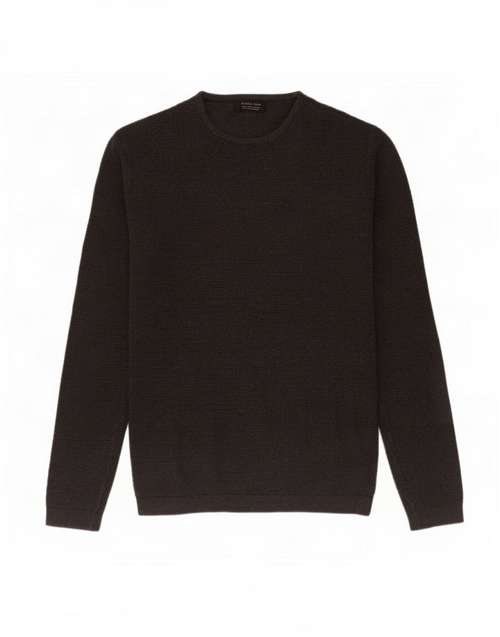 Ανδρικό πουλόβερ Zara Crew Neck Jumper Μικρό Γκρι
