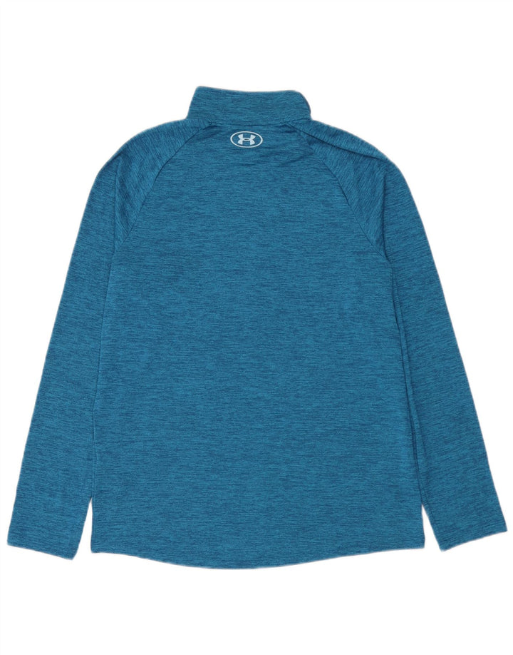 Ανδρική φόρμα πουλόβερ με φερμουάρ Under Armour Top Medium Blue Flecked