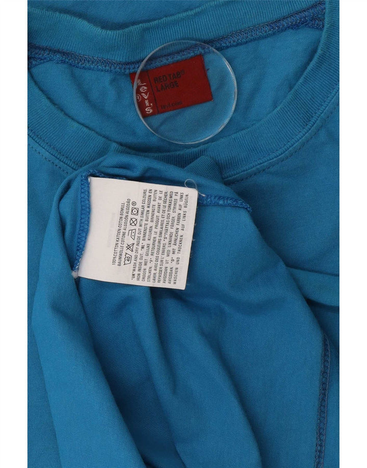 Ανδρικό γραφικό τοπ Levi's μακρυμάνικο μεγάλο μπλε χρώμα, βαμβακερό