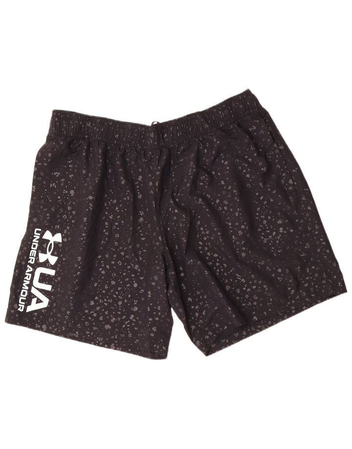 Ανδρικό γραφικό αθλητικό σορτς Under Armour 2XL με μαύρο στίγματα από πολυεστέρα