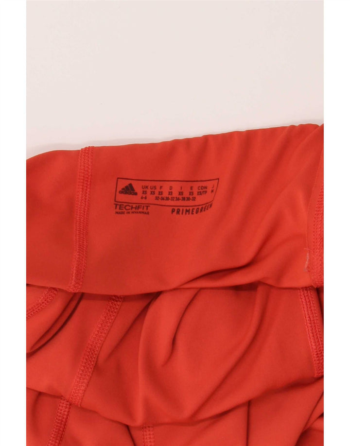 Γυναικεία γραφικά κολάν Adidas UK 4/6 XS Red Polyester