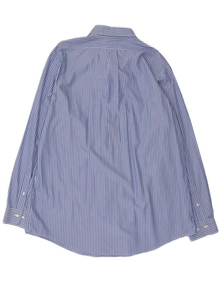 Brooks Brothers Ανδρικό πουκάμισο Regent 17 1/2 XL Μπλε ριγέ βαμβακερό