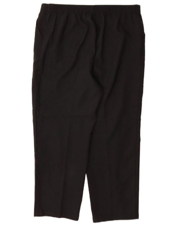 Marks & Spencer Γυναικείο ίσιο casual παντελόνι UK 18 XL W36 L28 μαύρο