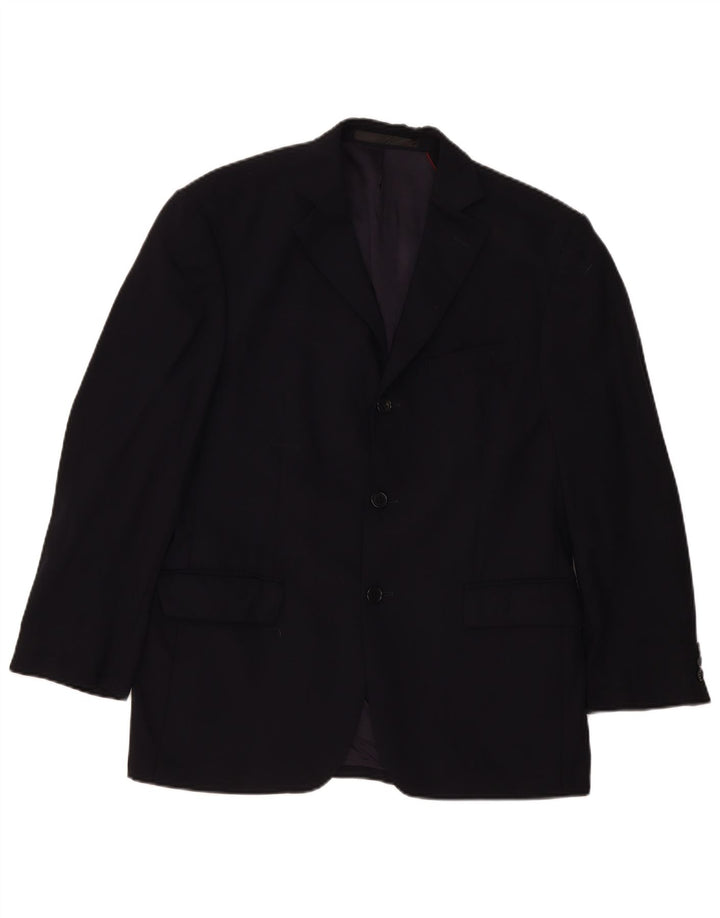 Marks & Spencer Ανδρικό μπλέιζερ με 3 κουμπιά μπουφάν UK 38 Medium Navy Blue New Wool