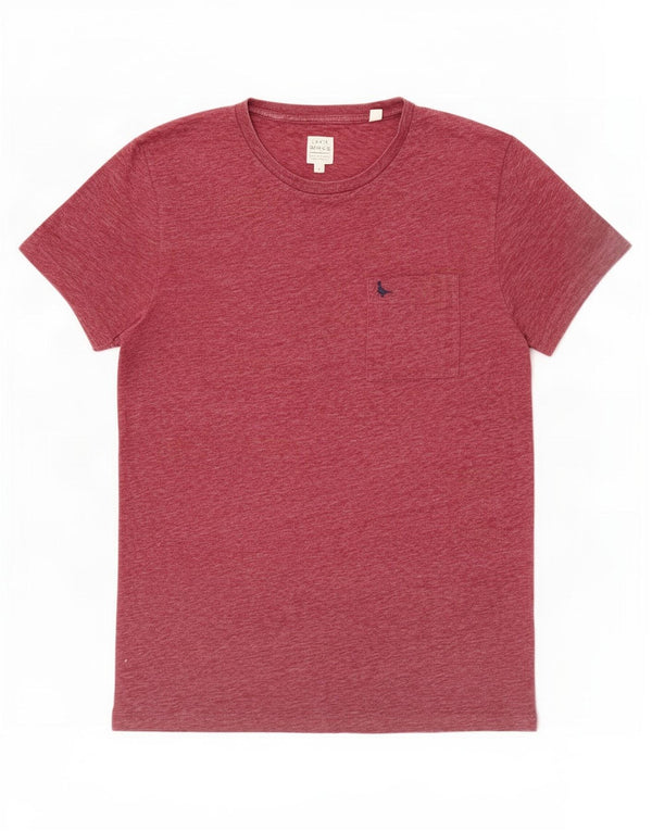 Ανδρικό μπλουζάκι Jack Wills Top Βαμβακερό μεσαίο μπορντό