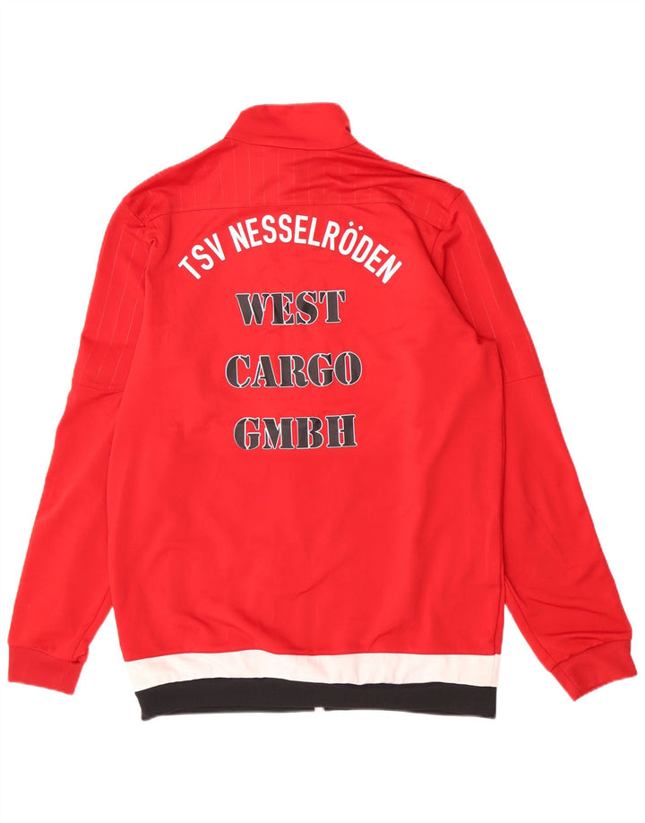Ανδρική αθλητική φόρμα Adidas Graphic Regular Fit Top Jacket μεσαίο κόκκινο χρώμα