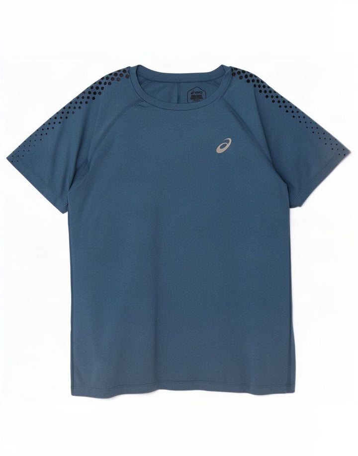 Ανδρικό T-Shirt Asics Top XL Navy Blue Spotted Polyester