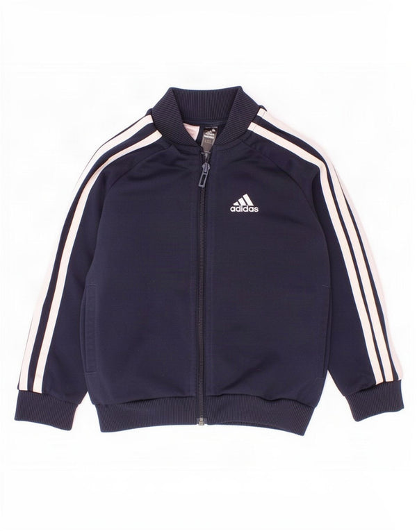 Adidas Boys αθλητική φόρμα Adidas Top Jacket 3-4 Years Navy Blue Cotton