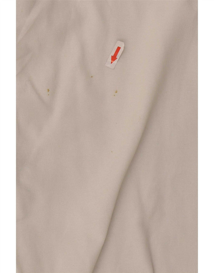 Zara Γυναικείο πουκάμισο Oversized UK 10 Small White Βαμβακερό