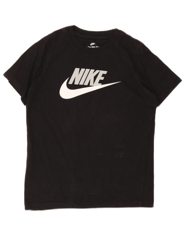 Μπλουζάκι Nike Boys Graphic T-shirt 10-11 ετών, μεσαίο μαύρο βαμβακερό