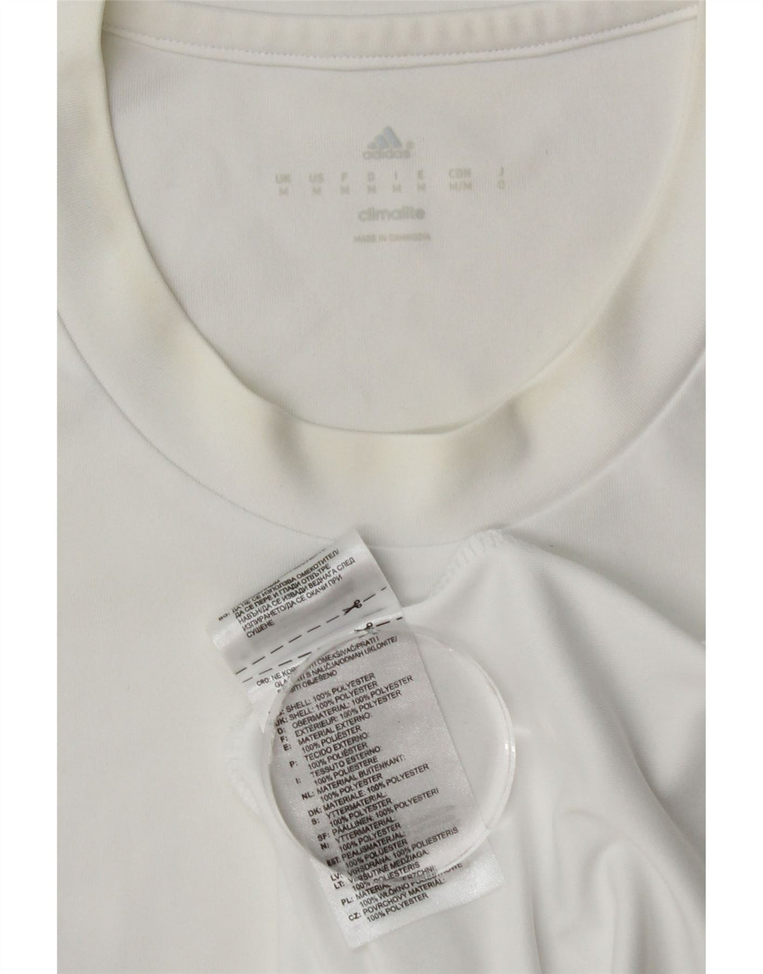 Ανδρικό T-Shirt Climalite Adidas Top Medium White Polyester