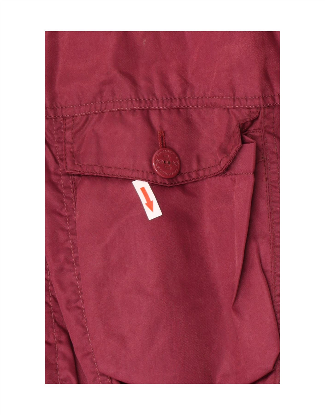 Vintage Ανδρικό τζάκετ Bomber UK 38 Medium Burgundy Nylon