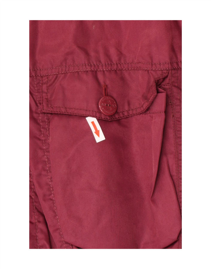 Vintage Ανδρικό τζάκετ Bomber UK 38 Medium Burgundy Nylon