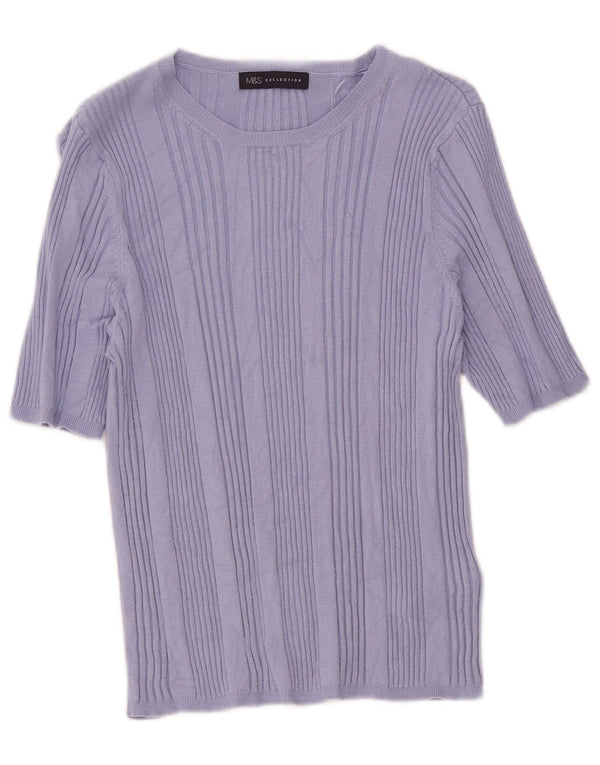 Marks & Spencer Γυναικείο T-Shirt Top 16 Μεγάλη Μωβ βισκόζη