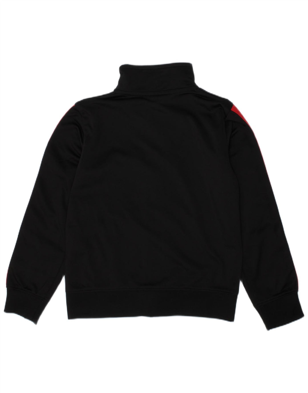 NIKE Boys Graphic Tracksuit Top Jacket 4-5 Years Small Black Colourblock