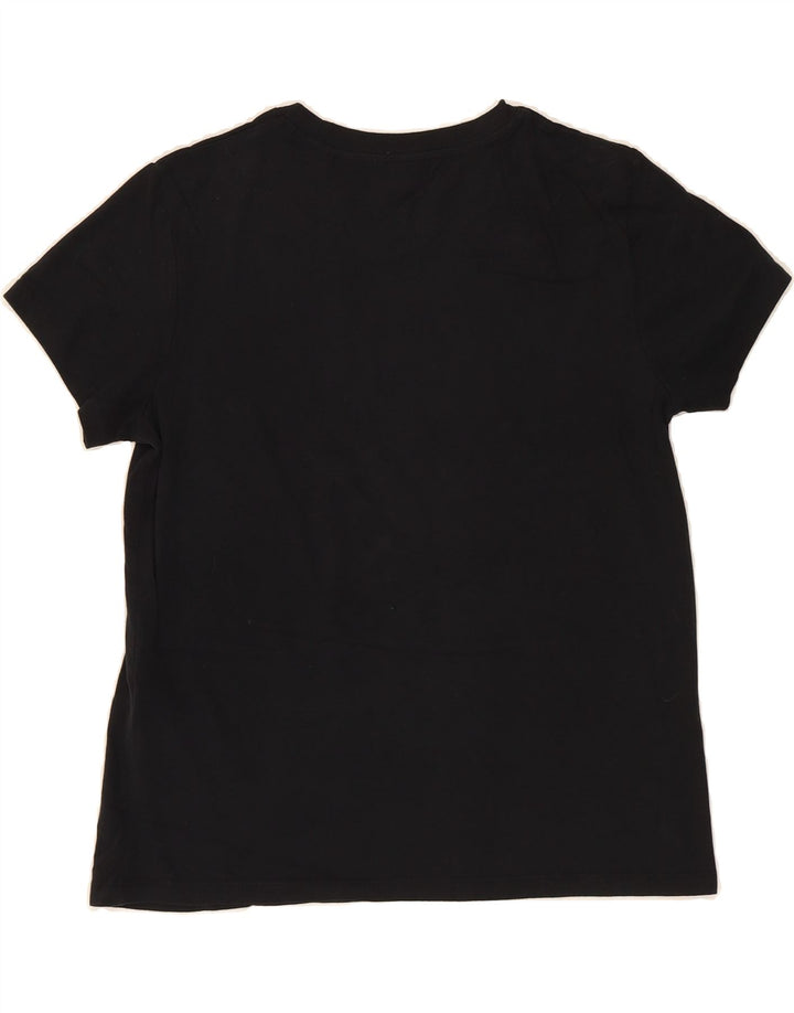 LEVI'S Womens T-Shirt Top UK 10 Small Black Cotton Vintage Levi's and Second-Hand Levi's from Messina Hembry 