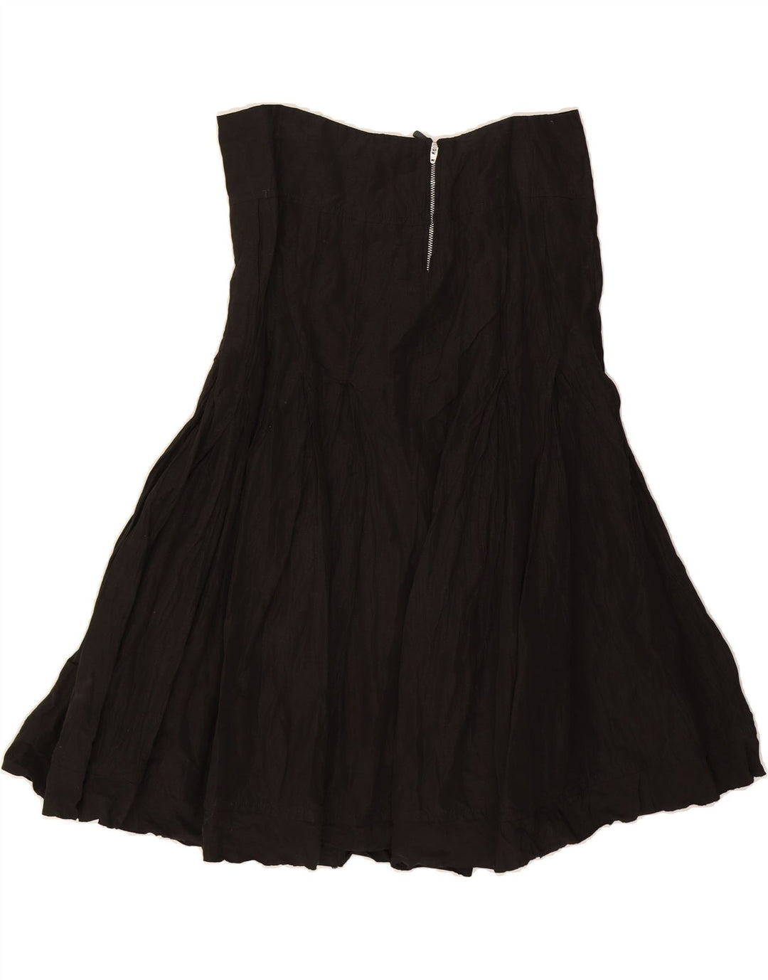 BENETTON Womens Flared Skirt IT 44 Medium W30 Black Cotton Vintage Benetton and Second-Hand Benetton from Messina Hembry 