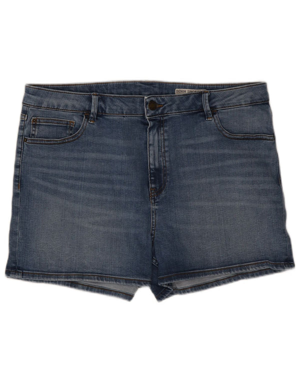 Marks & Spencer Γυναικείο τζιν σορτς UK 18 XL W36 Μπλε βαμβακερό