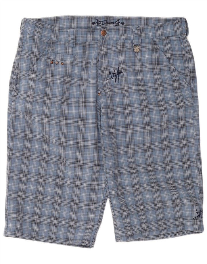 Ανδρικό σορτς Chino IGUANA W36 Large Blue Check Polyester