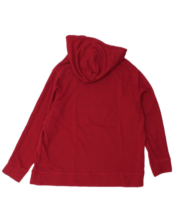 TOMMY HILFIGER Γυναικείο Hoodie Jumper UK 18 XL Maroon