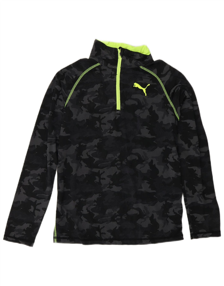 Φόρμα πουλόβερ PUMA Boys Top 9-10 Years Medium Black Camouflage