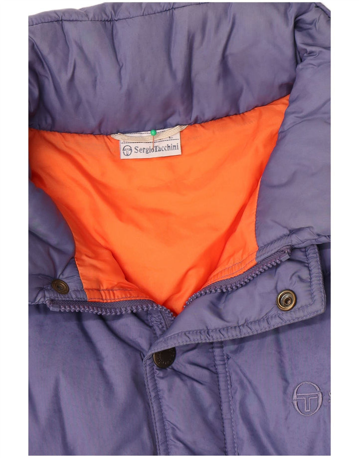 Sergio Tacchini Ανδρικό μπουφάν με κουκούλα UK 40 μεγάλο μπλε πολυαμίδιο