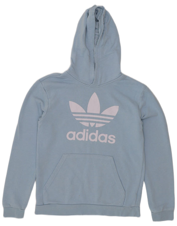 Adidas Boys Graphic Hoodie Jumper 11-12 ετών Μπλε βαμβακερό