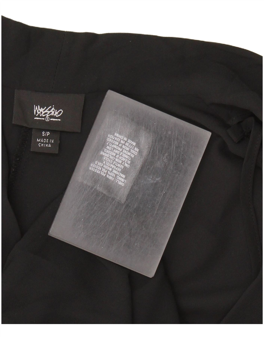MOSSIMO Γυναικεία Αμάνικη Μπλούζα Τοπ UK 10 Small Black Polyester