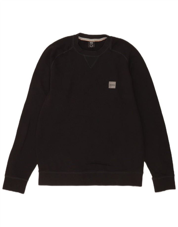 Ανδρικό φούτερ Hugo Boss Jumper Μεσαίο μαύρο βαμβακερό