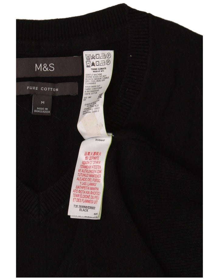 Marks & Spencer Ανδρικό γιλέκο Tank Top Μεσαίο μαύρο βαμβακερό