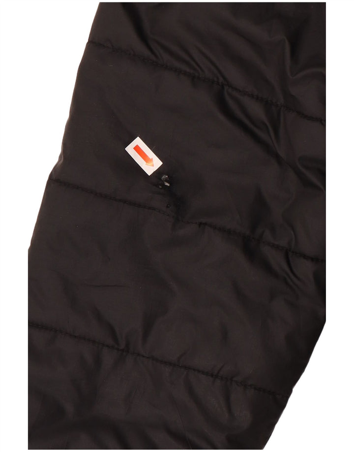 Ellesse γυναικείο μπουφάν με κουκούλα με κουκούλα και αναστρέψιμο με επένδυση UK 8 μικρό μαύρο