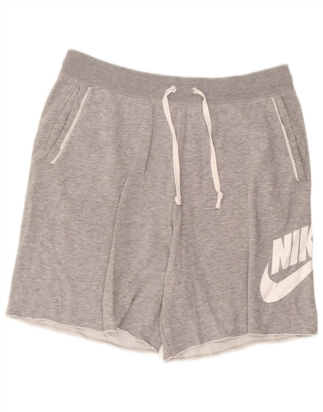 Ανδρικό γραφικό αθλητικό σορτς Nike, μεγάλο γκρι βαμβακερό
