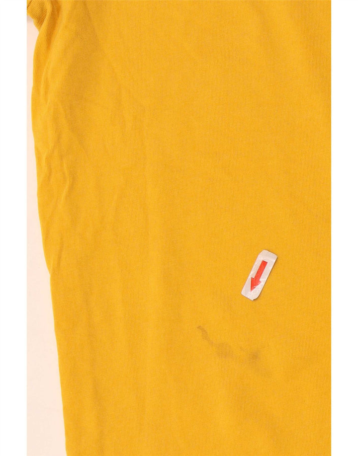 Ανδρικό T-Shirt Adidas Τοπ μεσαίο κίτρινο βαμβακερό