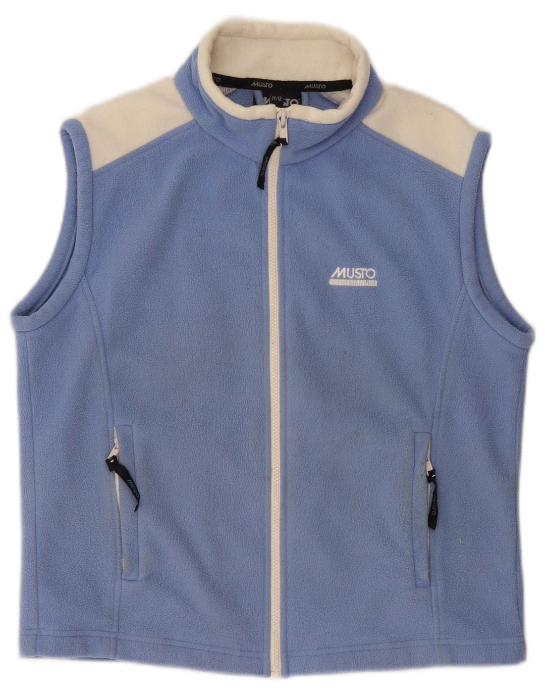 Musto Boys Fleece Gilet 11-12 ετών Medium Blue Colorblock Πολυεστέρας