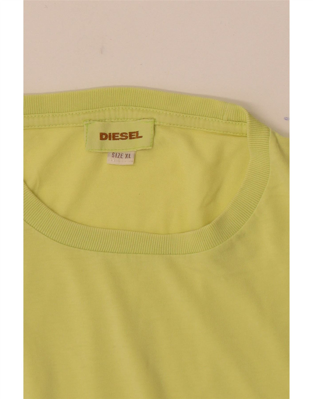 Ανδρικό T-Shirt Diesel Top XL Κίτρινο