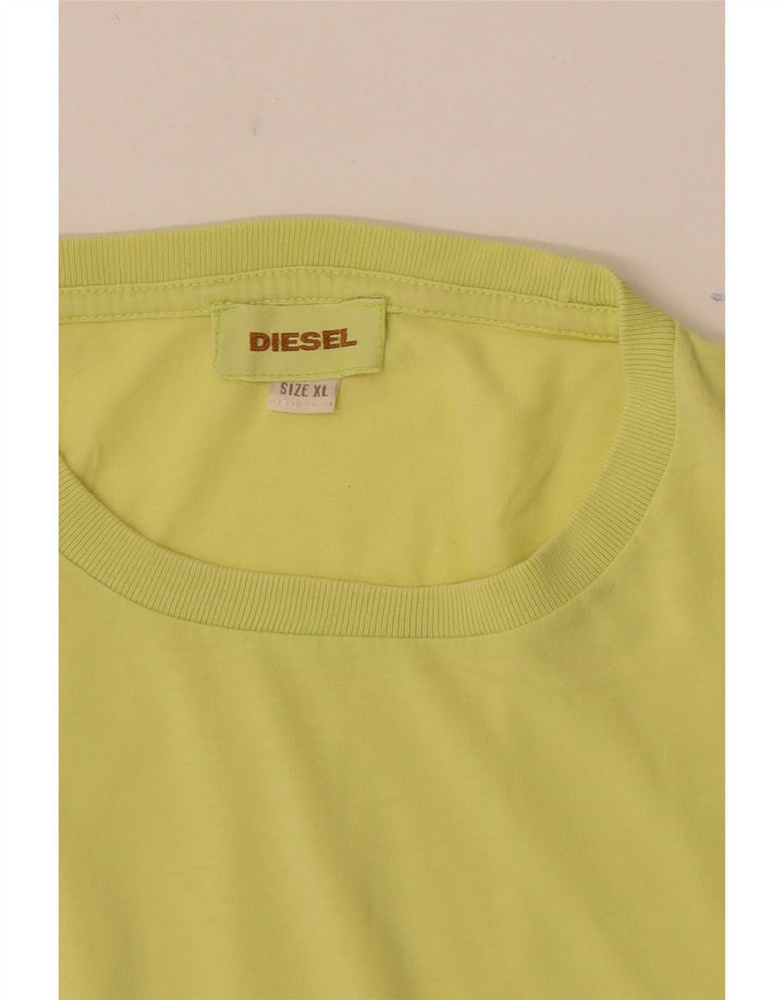 Ανδρικό T-Shirt Diesel Top XL Κίτρινο