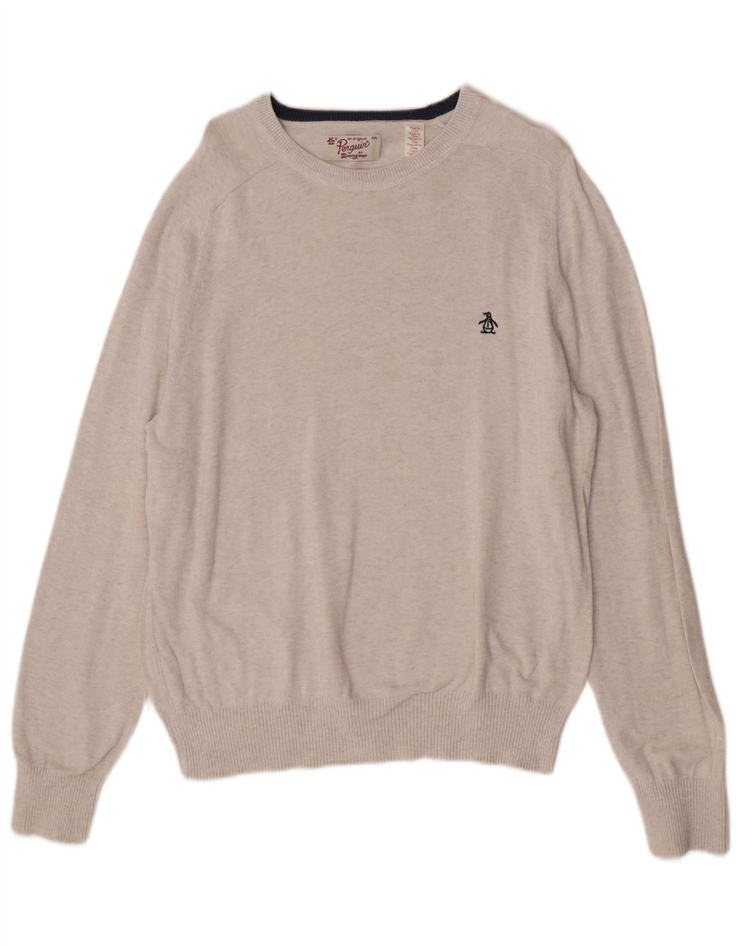 Ανδρικό πουλόβερ Penguin Boat Neck Jumper 2XL Γκρι βαμβακερό