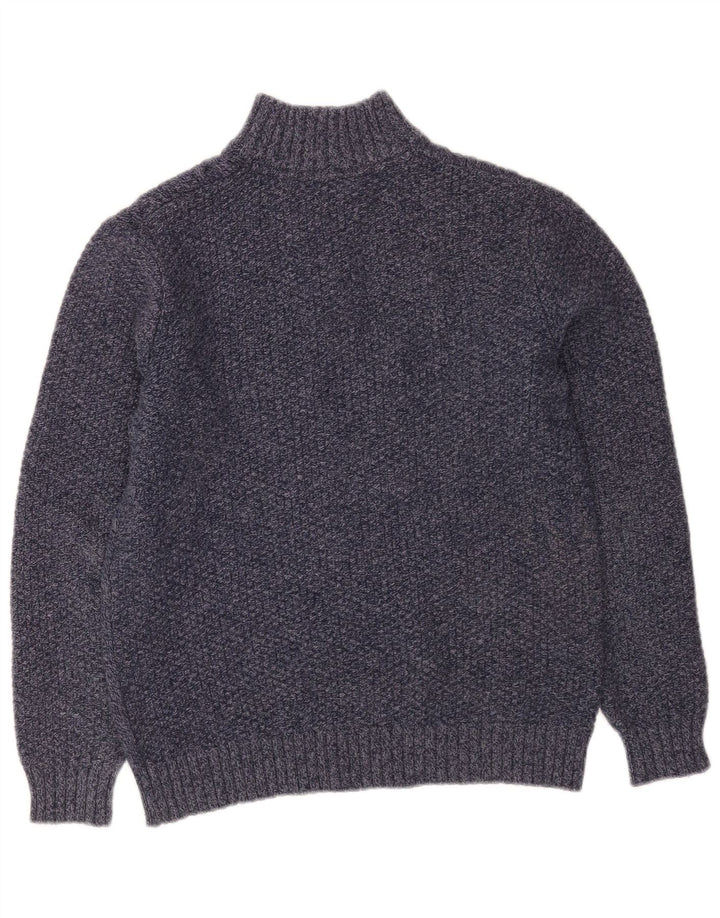 Ανδρικό πουλόβερ με λαιμόκοψη με κουμπιά Crew Clothing Small Navy Blue Flecked