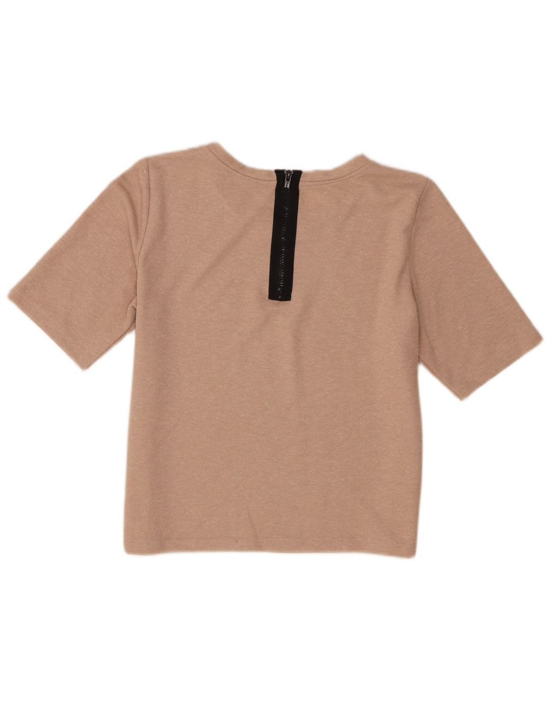 Γυναικείο T-Shirt Topshop Crop Top UK 10 Small Beige Polyester