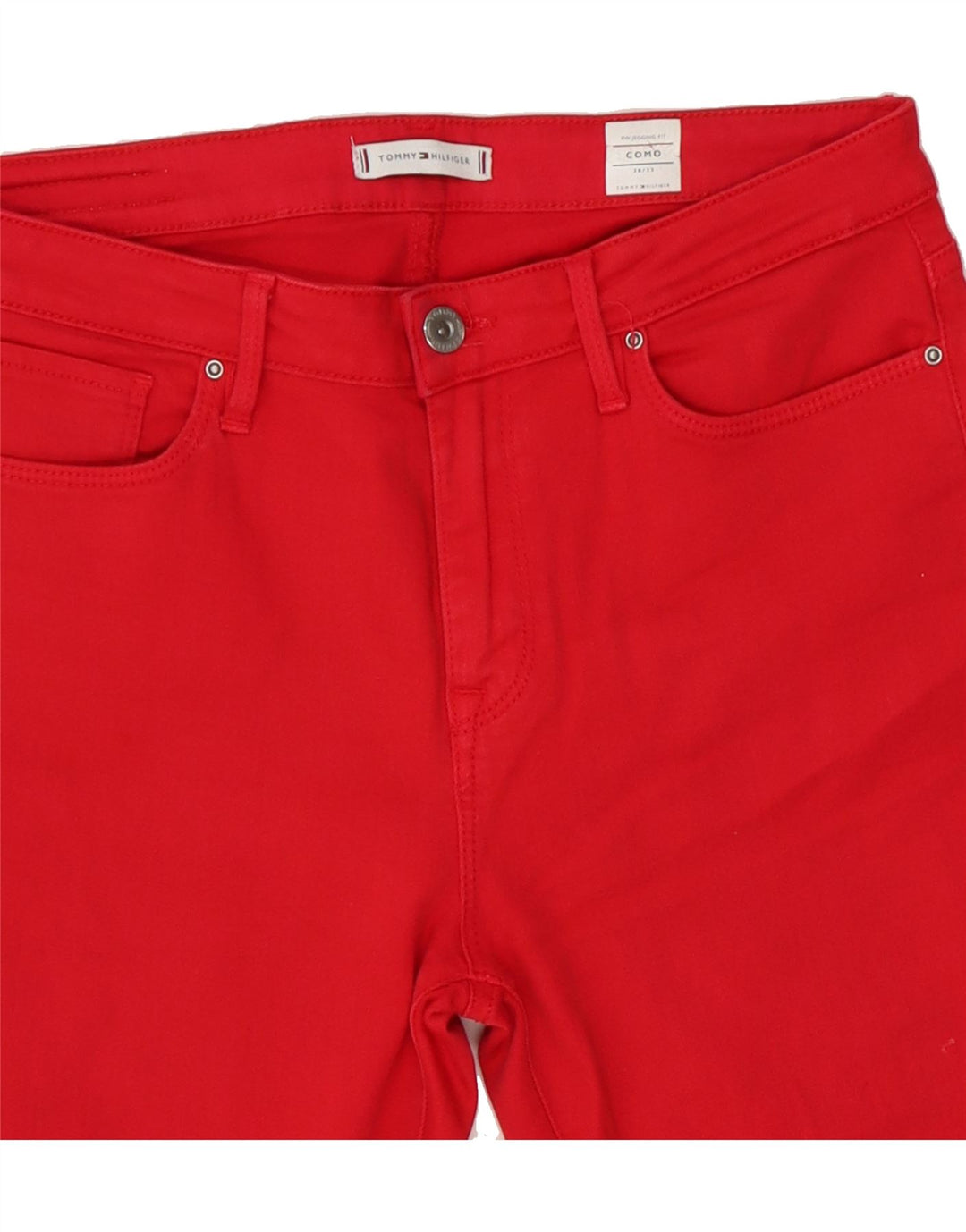 TOMMY HILFIGER Womens Como Jegging Jeans W30 L32 Red Cotton Vintage Tommy Hilfiger and Second-Hand Tommy Hilfiger from Messina Hembry 