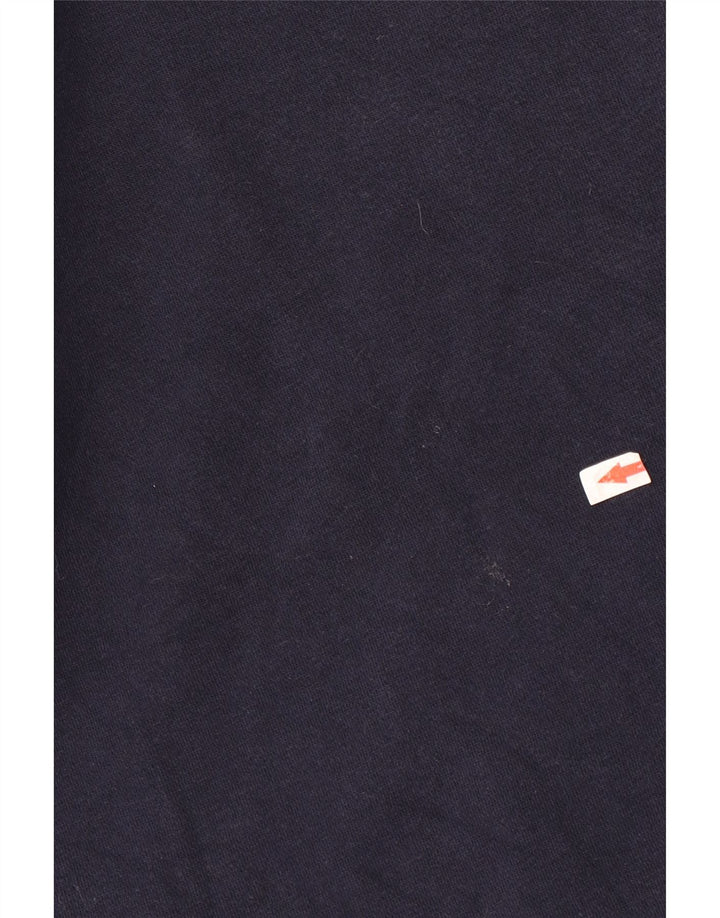 Zara Ανδρικό φούτερ Jumper Small Navy Blue Βαμβακερό