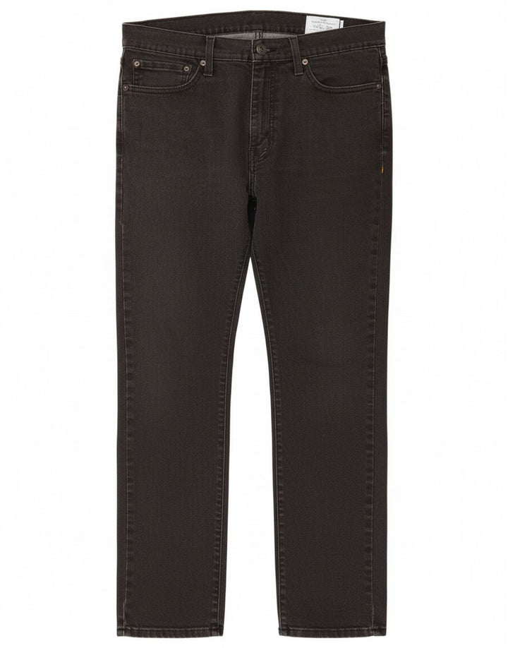 Levi's Mens 511 Slim Tapered Jeans W34 L30 Μαύρο βαμβακερό