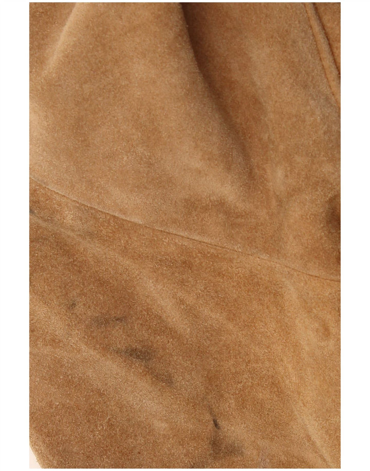 Vintage Γυναικείο Crop Suede Jacket UK 20 2XL Brown Western