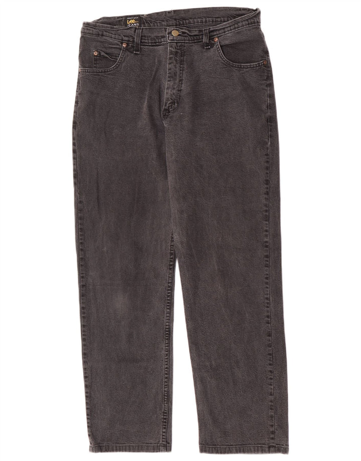 Lee Mens Brooklyn Straight Jeans W36 L30 Γκρι βαμβακερό