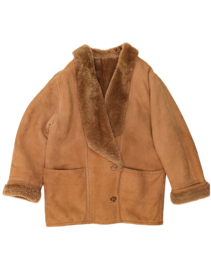 Christia Γυναικείο Shearling Jacket UK 20 2XL Beige