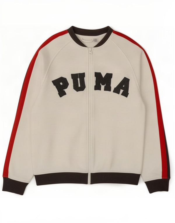 Puma Girls Graphic αθλητική φόρμα Top Jacket 13-14 Years White Colourblock