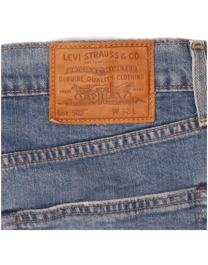 LEVI'S Ανδρικό τζιν σορτς 502 W32 μεσαίο μπλε βαμβακερό